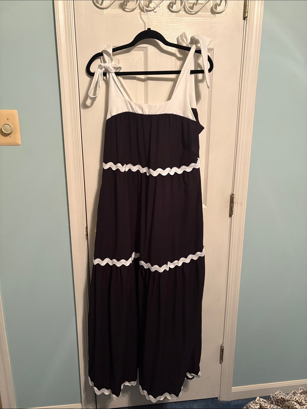 Merokeety tiered maxi dress with pockets